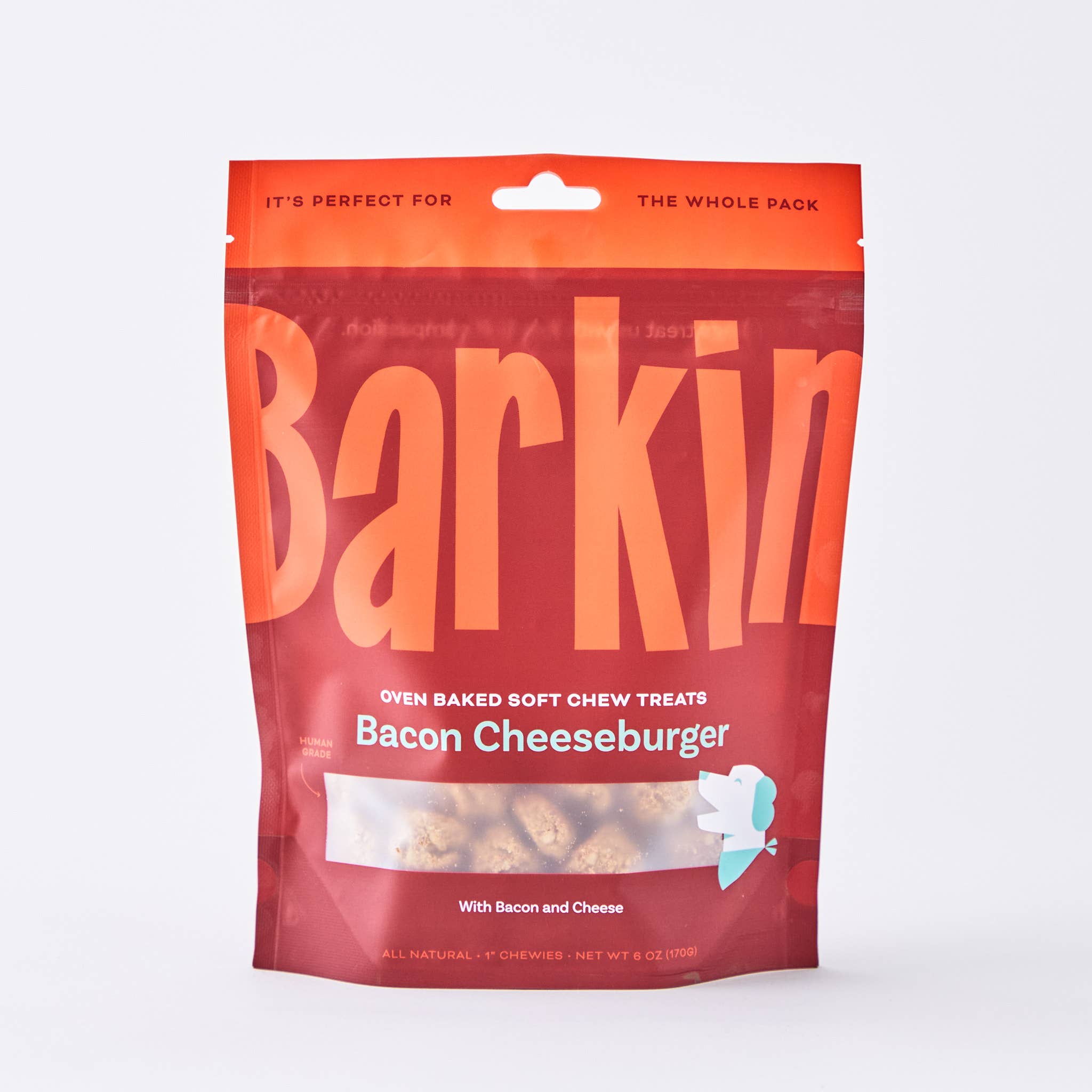 BARKIN - BACON CHEESEBURGER SOFT & CHEWY DOG TREAT
